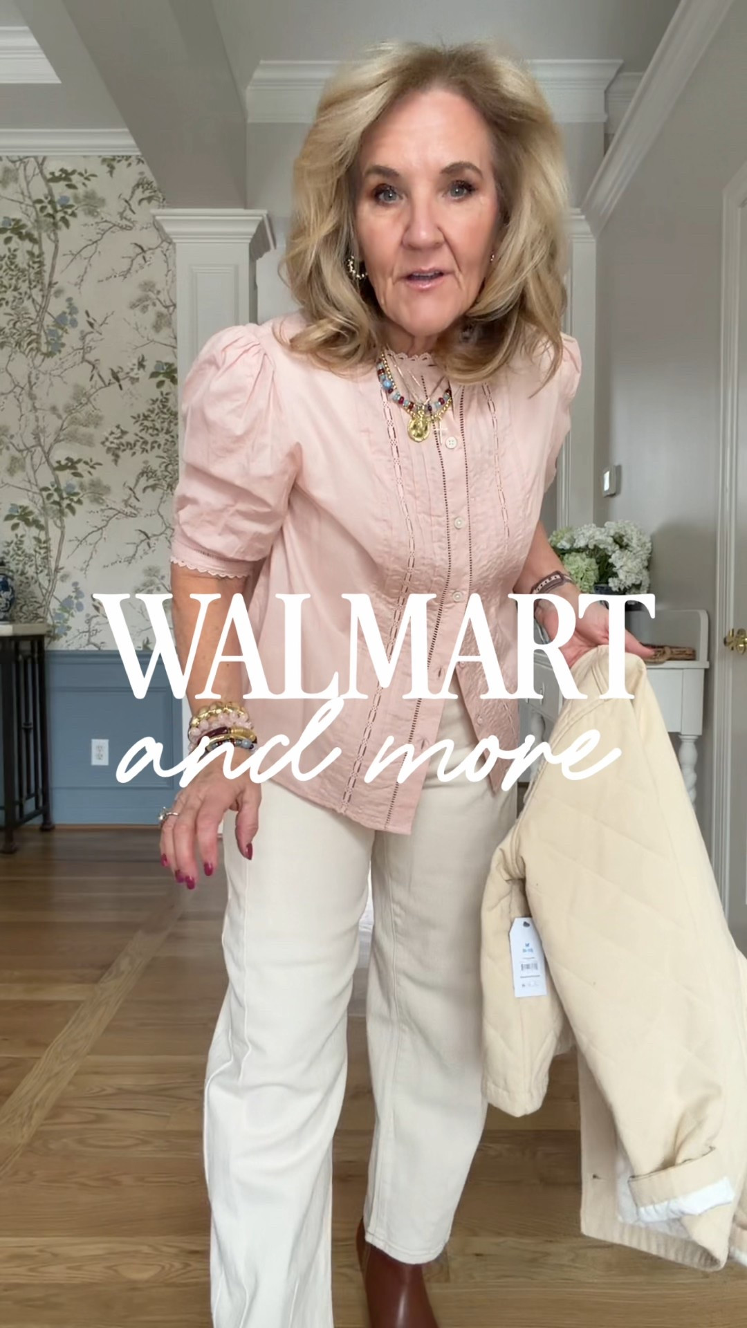 Walmart finds! Some are selling fast and I’m linking some other options.
I am wearing my regular size and all with the exception of the denim. I did size down.

And don’t miss the other things I linked they arrived right before I left, and I didn’t have time to include in this video  

Spring outfits, spring transition, off-white barrel, jeans, affordable fashion, pink blouse, navy dress, denim jacket

#LTKdayinmylife #LTKPetite #LTKOver40