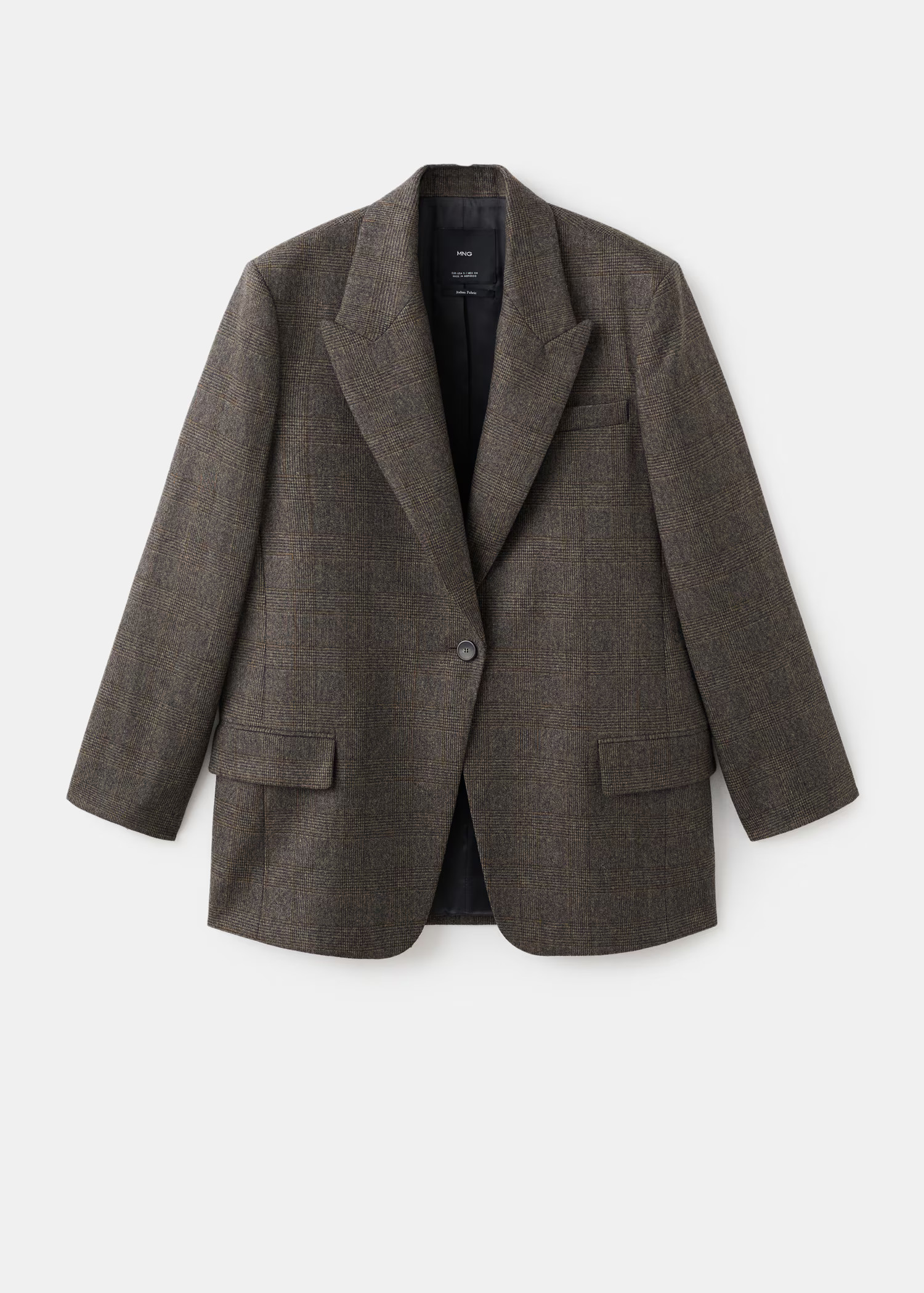 Micro houndstooth wool blazer | Mango (US/MX/AU)
