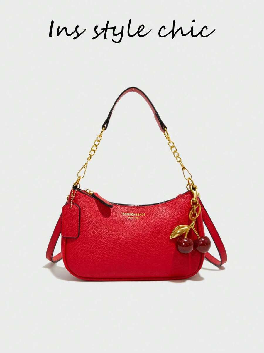 Bolsa de Ombro Crescente Underarm Estilo Americano Y2K Millennium, Energética, Doce e Picante, V... | SHEIN