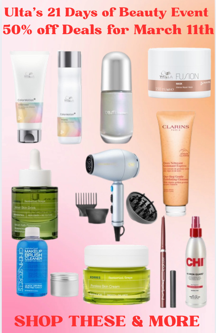 @Ulta Beauty Steals for March 11th.  

 

#LTKOver40 #LTKSaleAlert #LTKBeauty