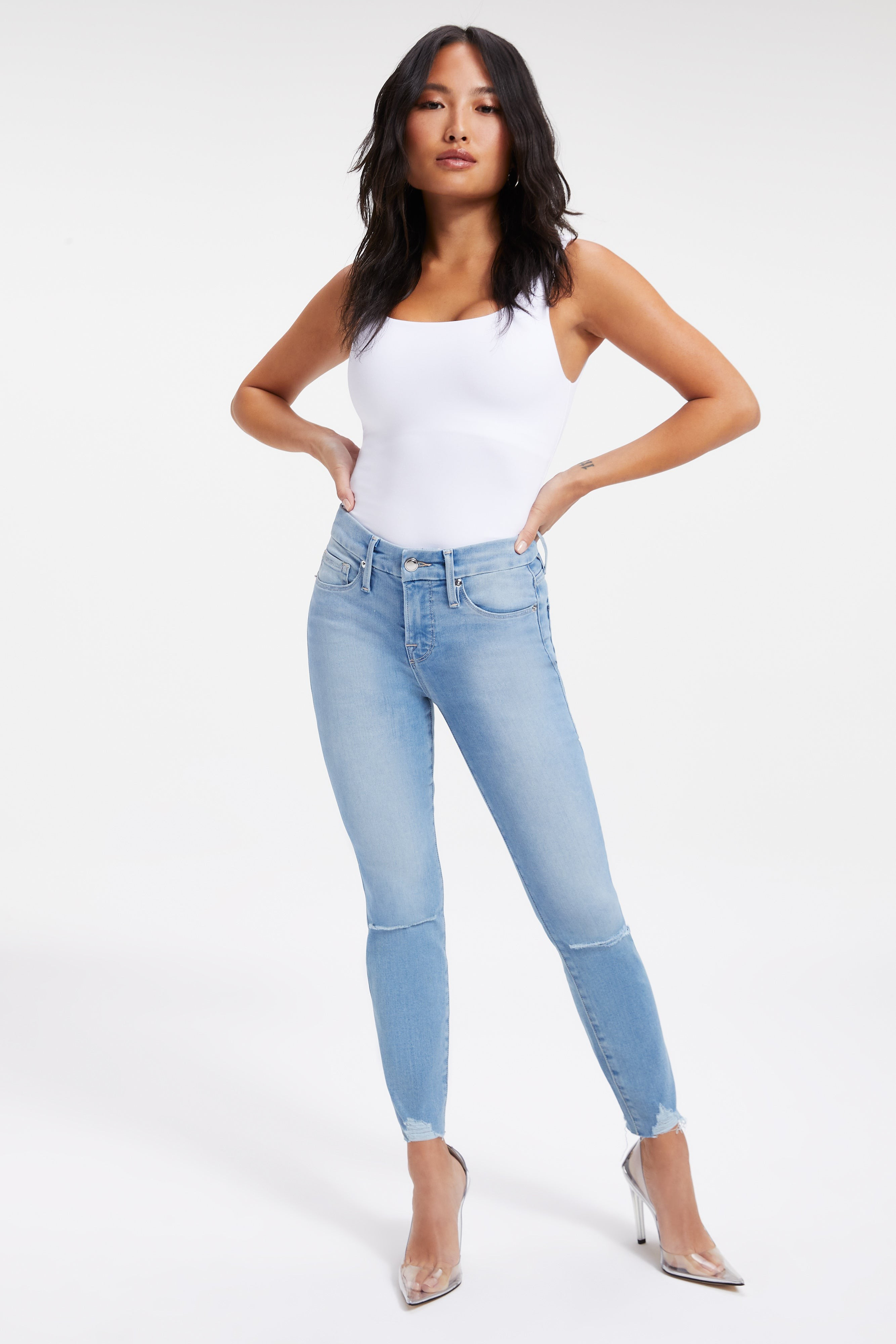 GOOD PETITE SKINNY | BLUE386 | Good American