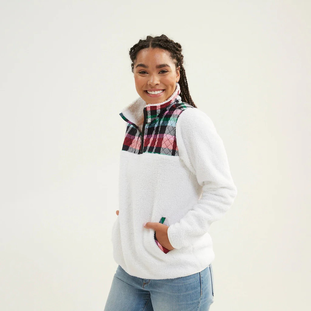 Teddy Fleece Pocket Pullover | Vera Bradley