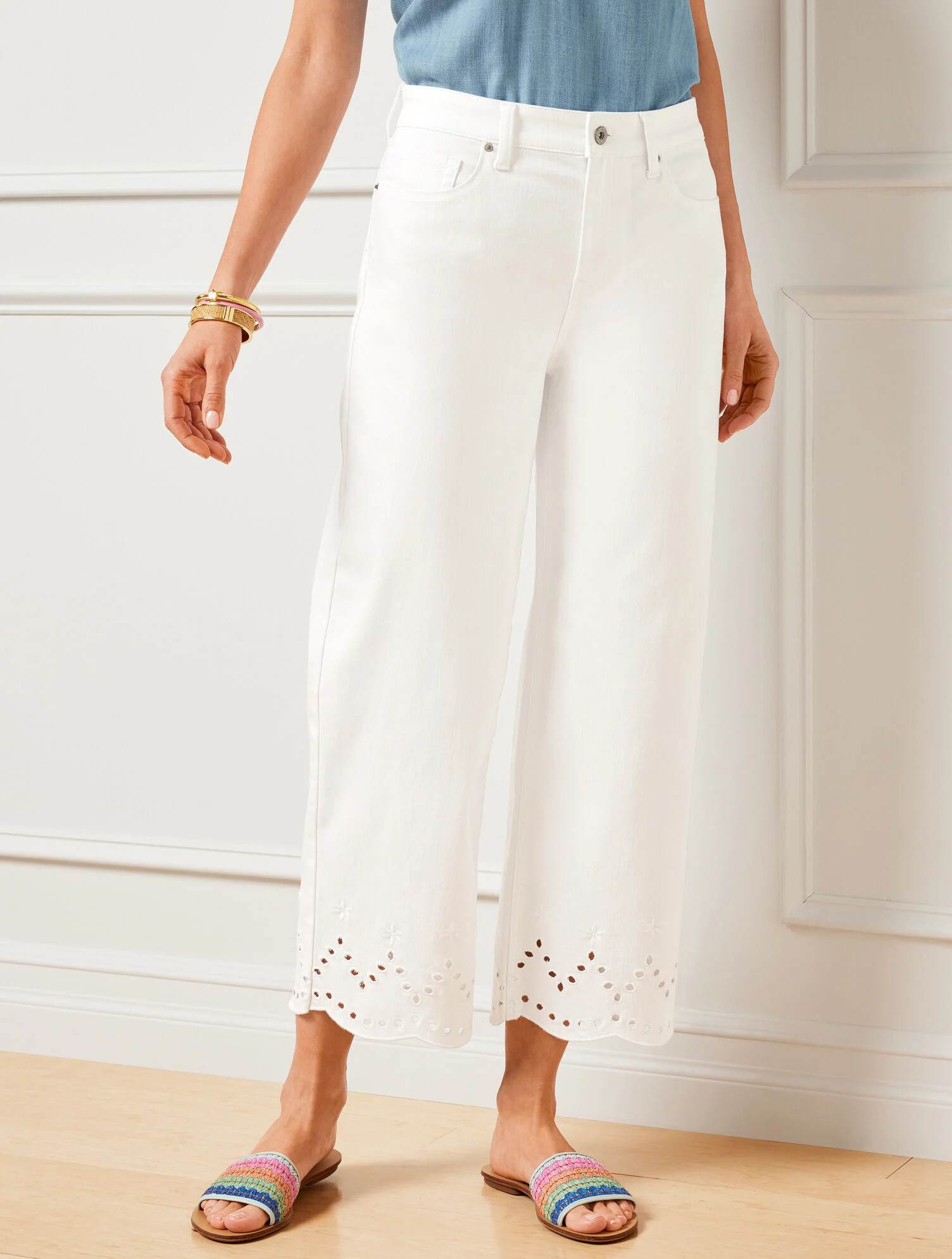 Wide Leg Crop Jeans | Talbots