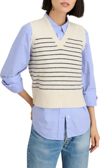 Alex Mill Marina Stripe Merino Wool Sweater Vest | Nordstromrack | Nordstrom Rack