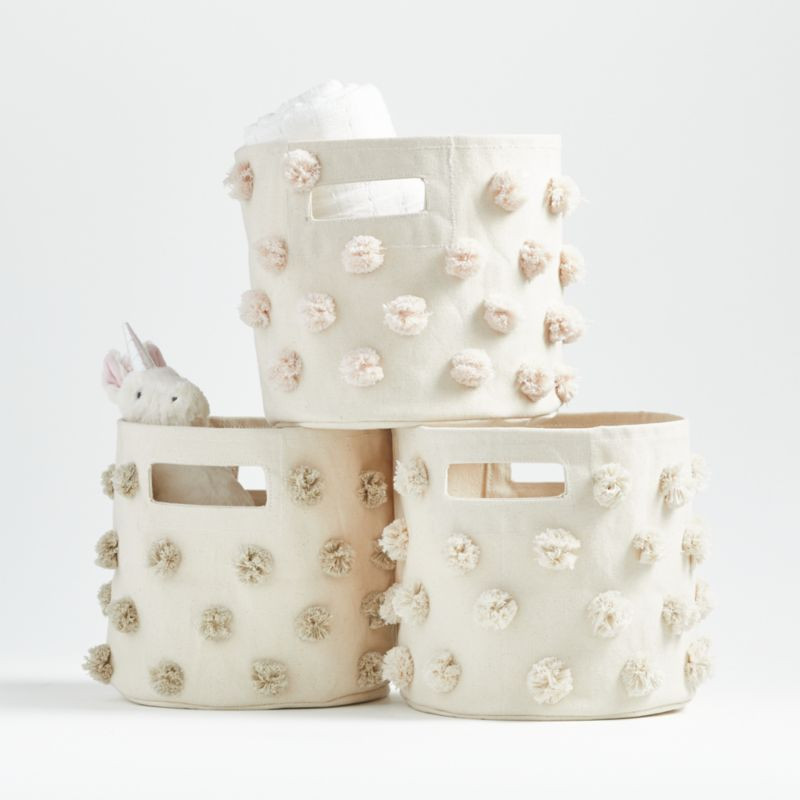 Pehr Pom Pom Bin | Crate and Barrel | Crate & Barrel