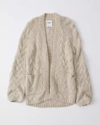 Cable Knit Cardigan | Abercrombie & Fitch US & UK