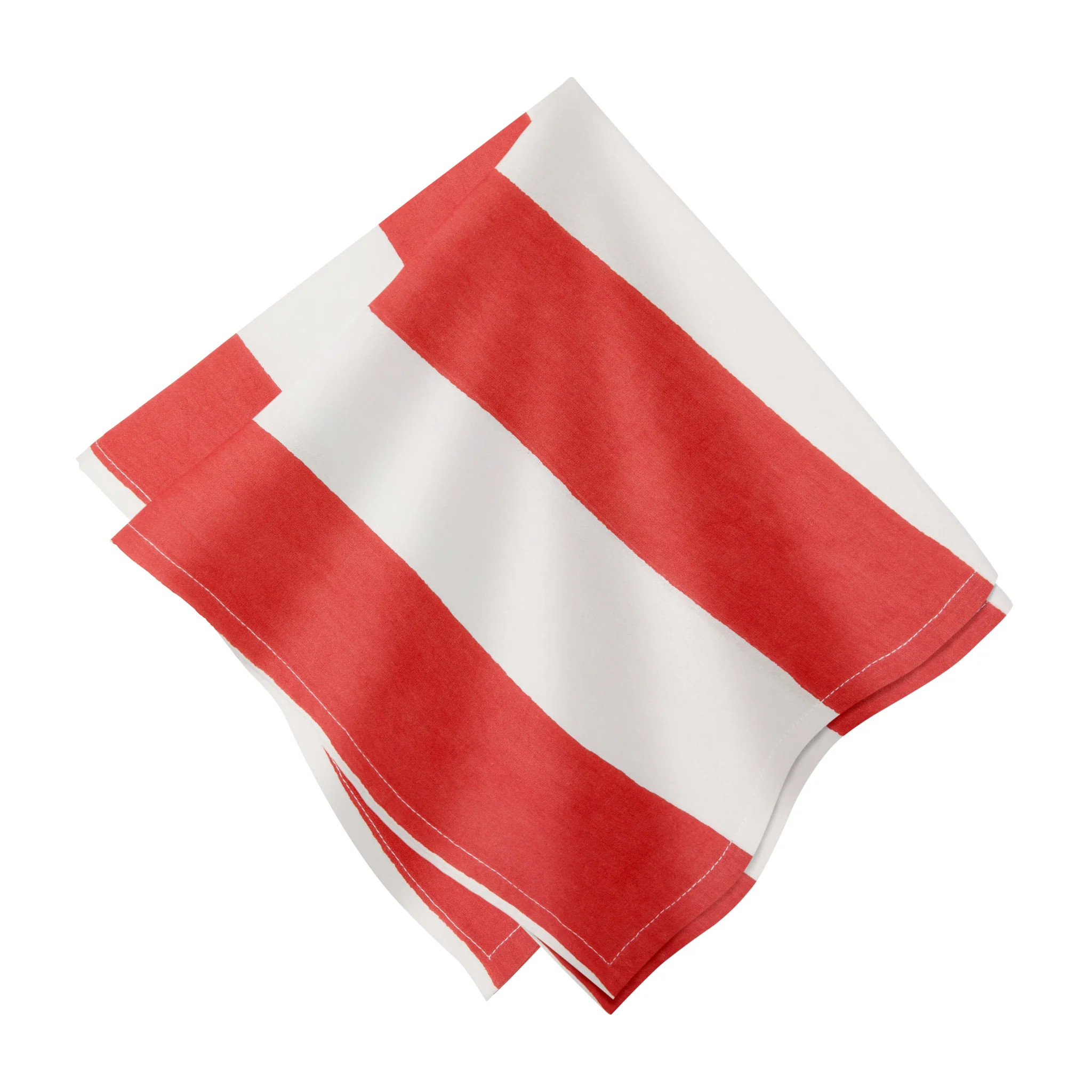 St. Tropez Napkins Red Stripes, Set of 6 | Couleur Nature
