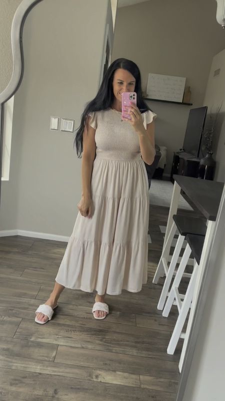 The best Amazon dress for Easter (and all spring & summer long!) 🐰 I sized up to a M. There are many colors to choose from!

@amazonfashion @zesica_official #maxidresses #easterdress #springdress #ltksalealert #ltkfindsunder50 #ltkseasonal Amazon, Easter dress, spring dress, spring outfit, summer dress, vacation outfit, white dress 

#LTKSeasonal #LTKsalealert #LTKfindsunder50