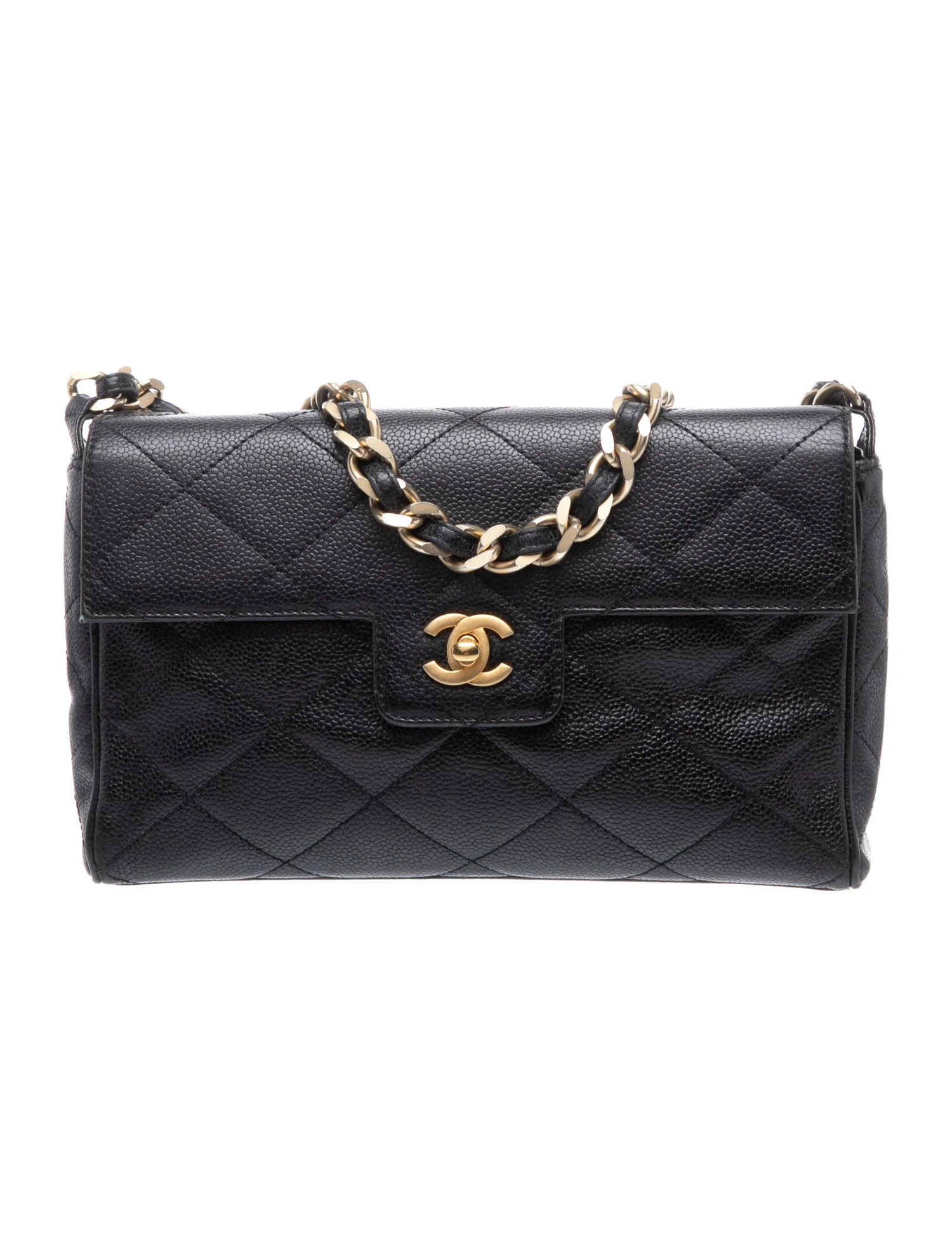 Chanel Caviar Quilted CC Flap Bag - Black Shoulder Bags, Handbags - CHA1386982 | The RealReal | The RealReal