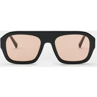 Zara - Aviator Sunglasses - Black - M - Woman | Zara US