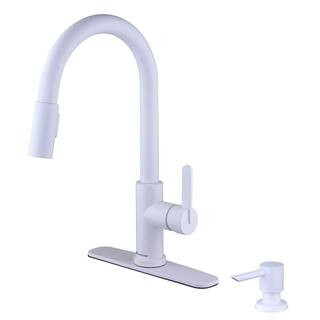 Glacier Bay Paulina Single-Handle Pull-Down Sprayer Kitchen Faucet with TurboSpray, FastMount and... | The Home Depot
