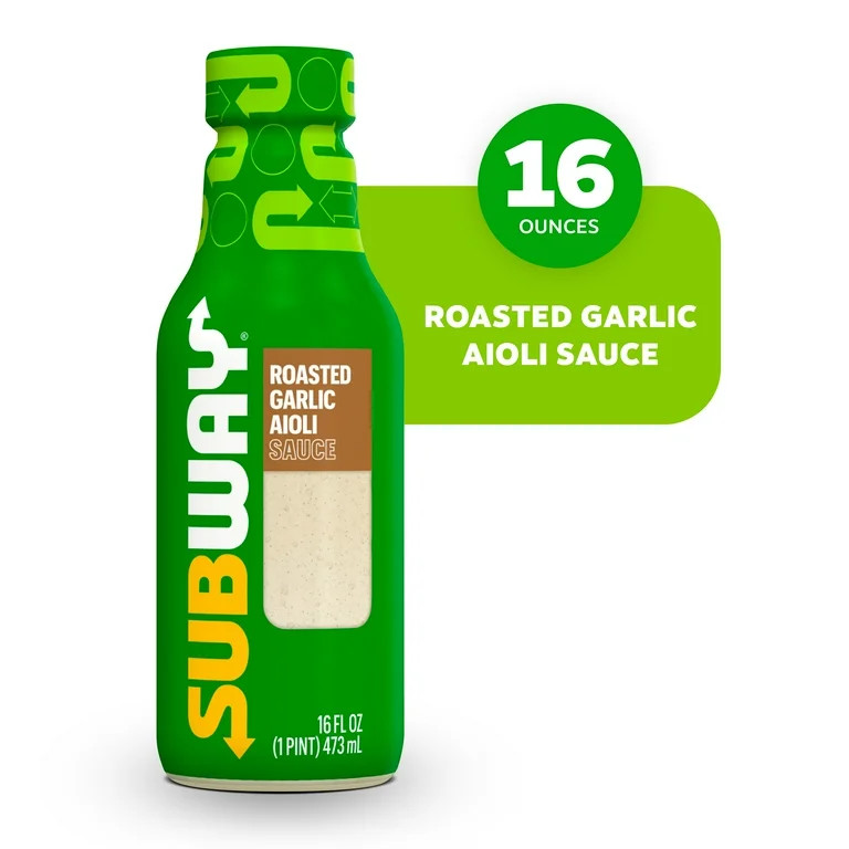 Subway Roasted Garlic Aioli Sauce, 16 fl. oz. | Walmart (US)