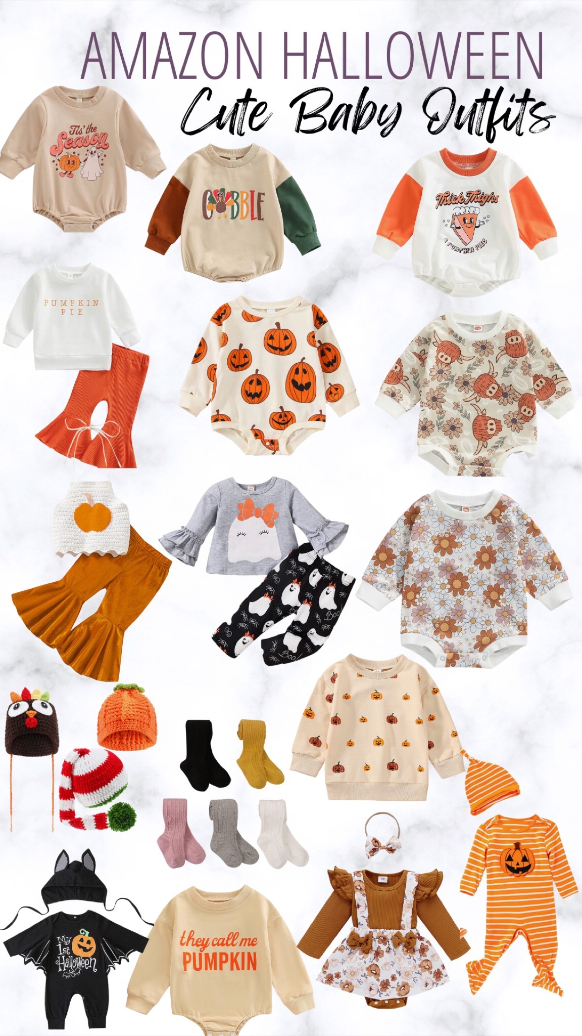 The most perfect baby harvest & Halloween outfits. So cute and easy. Perfect for all weather and for so many events. Pumpkin patch looks, candy passing out outfit, fall travel outfits, fall fun outfits, fall picture outfits.

#LTKbaby #LTKHalloween #LTKstyletip