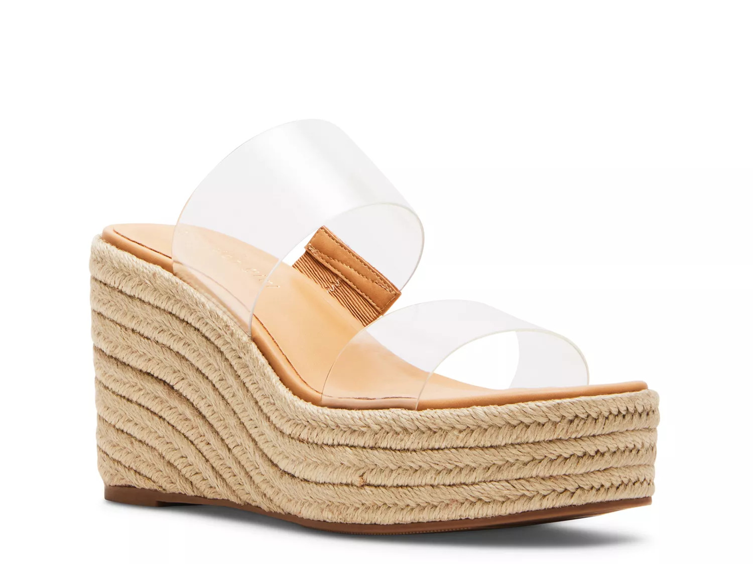 Madden Girl Vision Wedge Sandal | Women's | Clear | Size 10 | Sandals | DSW