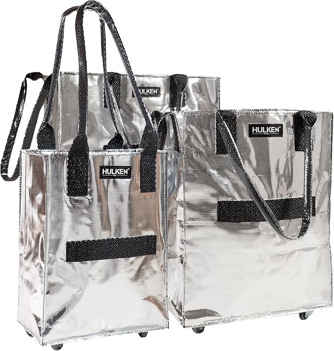 HULKEN - Reusable Grocery, Laundry Bag On Wheels, Shopping Trolley, Lightweight, Carries Up To 66... | Amazon (US)