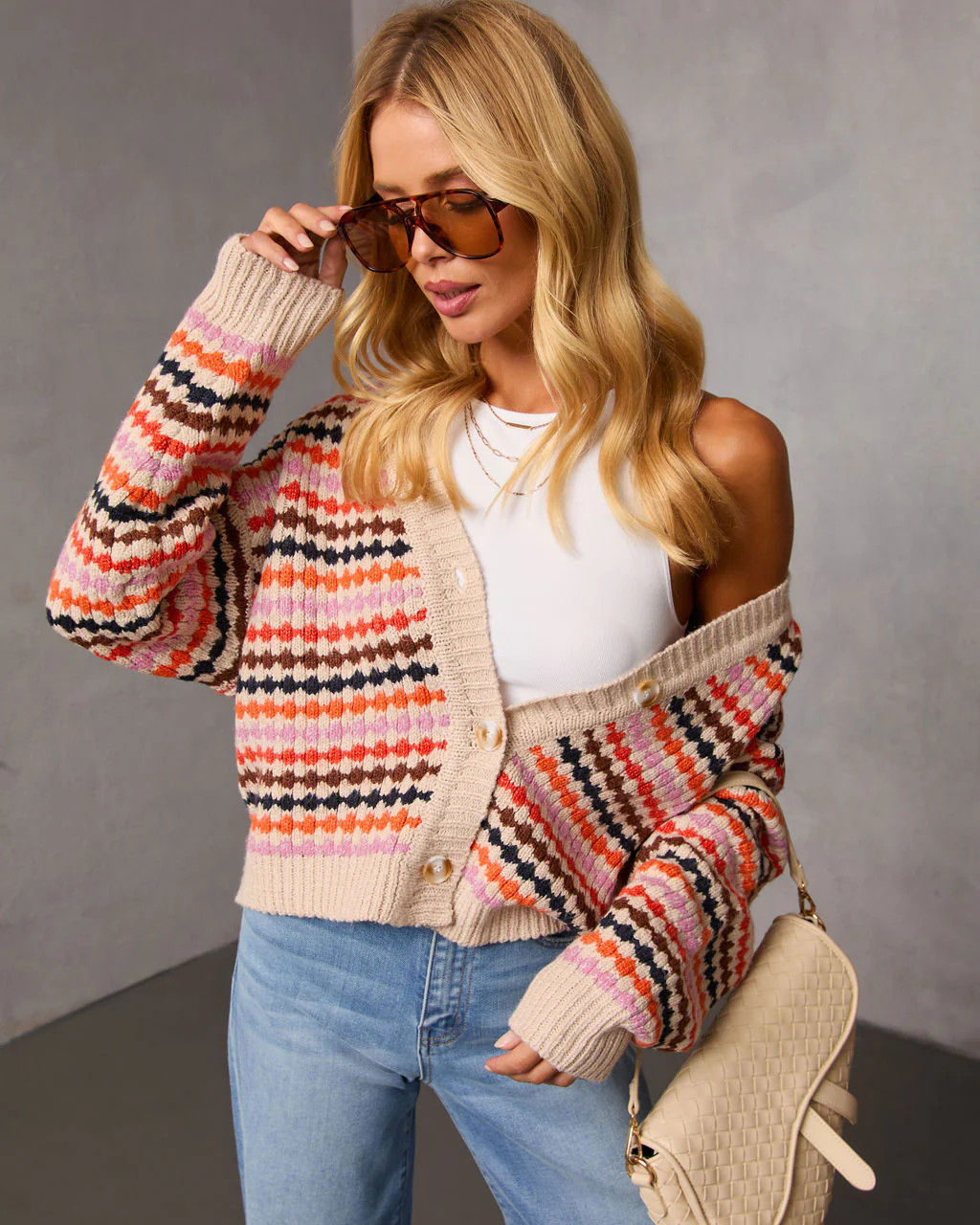 Before the Chill Abstract Cardigan | VICI