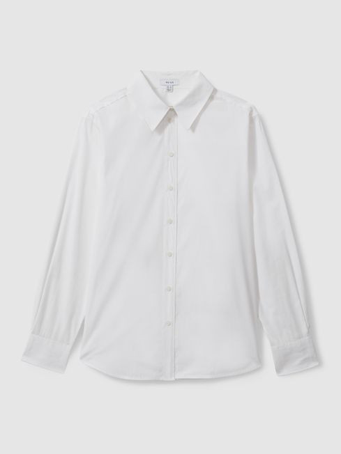 Cotton Poplin Shirt | Reiss UK