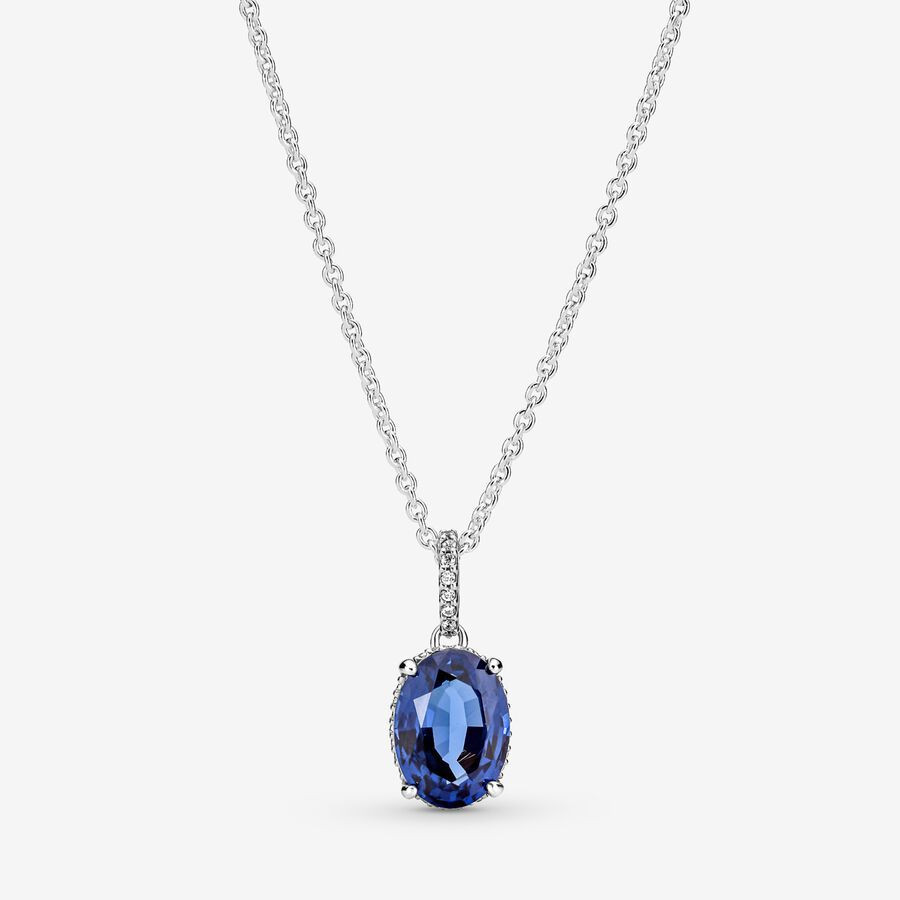 Sparkling Statement Halo Pendant Necklace | Pandora (CA)