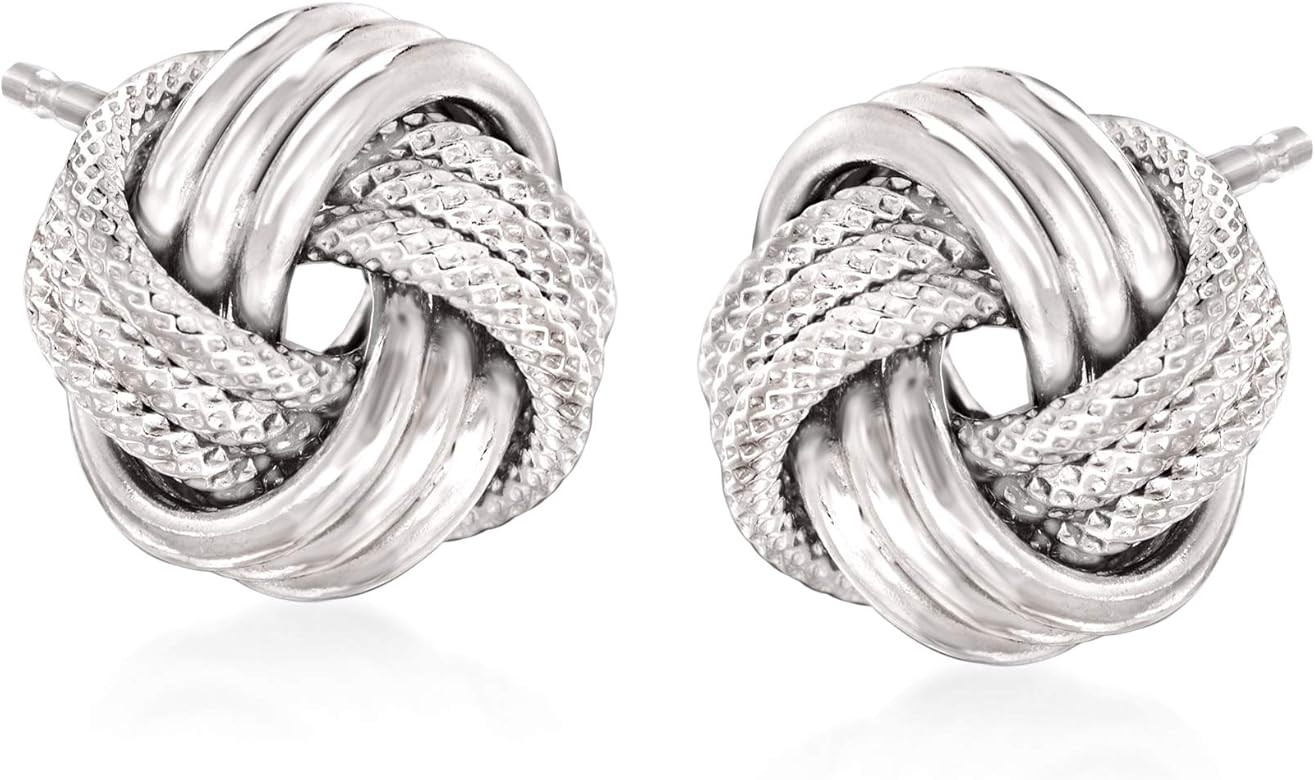 Ross-Simons Italian Sterling Silver Love Knot Earrings | Amazon (US)