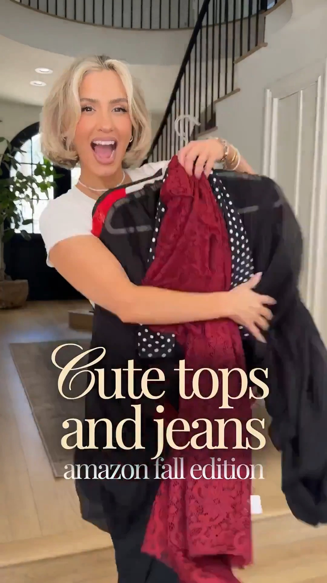 Cute tops & jeans | Amazon fall edition! 🥰 these are perfect for date night, brunch with the girls, any kind of special event or dinners! 

Jeans are 27x30 
Tops small

The first burgundy long top is part of a matching set and I’m wearing it with the burgundy Bandeau top that I linked below.

#LTKgrwm #LTKootd #LTKU