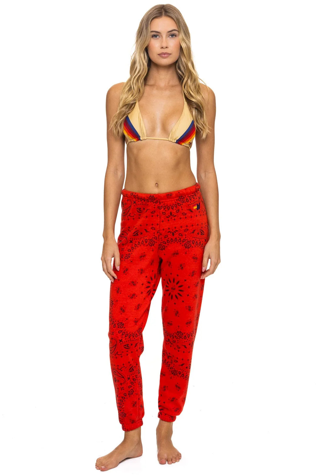 BANDANA SWEATPANTS - RED | Aviator Nation