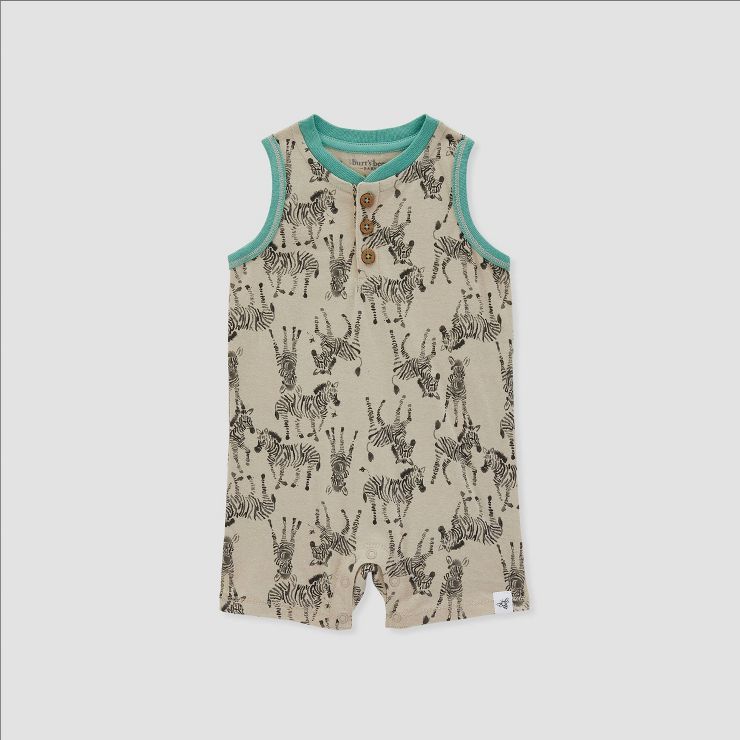 Burt's Bees Baby® Baby Boys' Romper - Cement Gray | Target