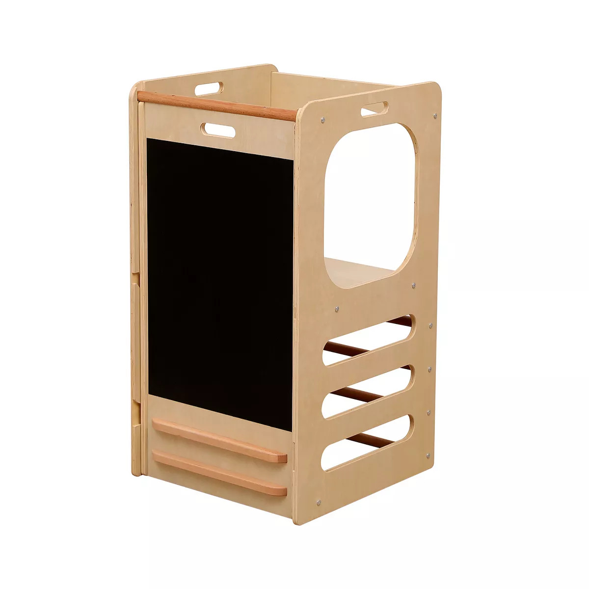 Funphix Kids Step Stool Learning Helper Tower Kitchen Stool with Chalkboard and Slide | Kohl's