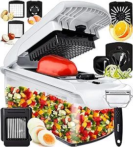 Fullstar 9-in-1 Deluxe Vegetable Chopper Kitchen Gifts | Onion Chopper & Dicer | Peeler, Spiraliz... | Amazon (US)