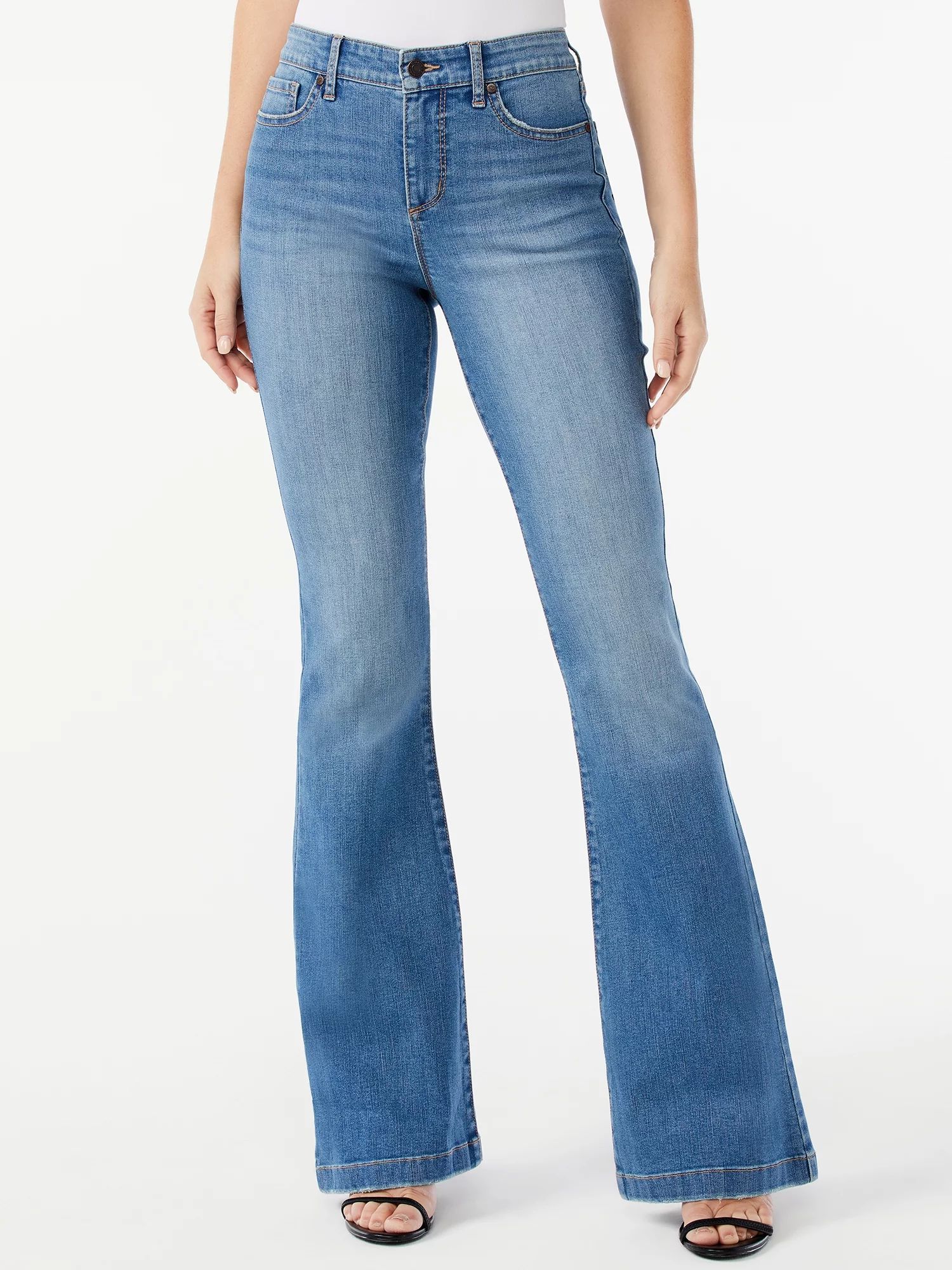 Sofia Jeans by Sofia Vergara Women's Melisa High Rise Flare Jeans - Walmart.com | Walmart (US)