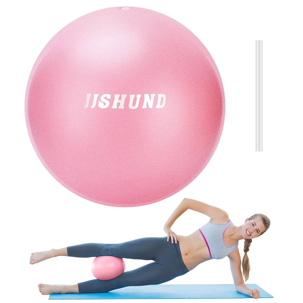 jjshund 25cm Pilates Ball, 9,8 Inch Small Exercise Mini Yoga Gym Ball for Home Gym Pilates, Yoga,... | Amazon (UK)