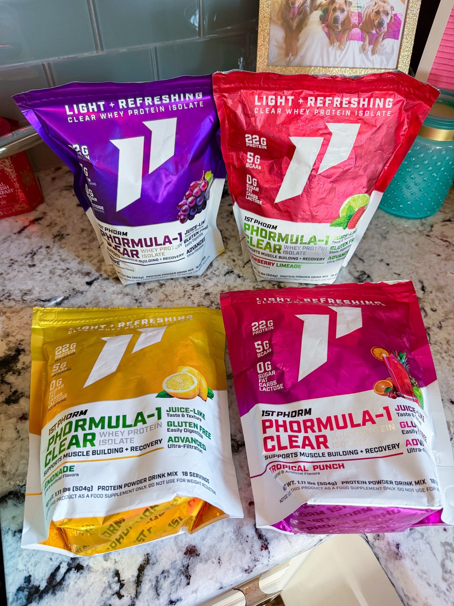 My favorite protein! Clear protein from 1st Phorm

I mix in my ARMRA Colostrum and AdvoCare Collagen + Creatine in mine. I try to drink this just about every day! 

I also drink an AdvoCare Rehydrate every day (separately)

#LTKdayinmylife #LTKmorningroutine #LTKselfcare