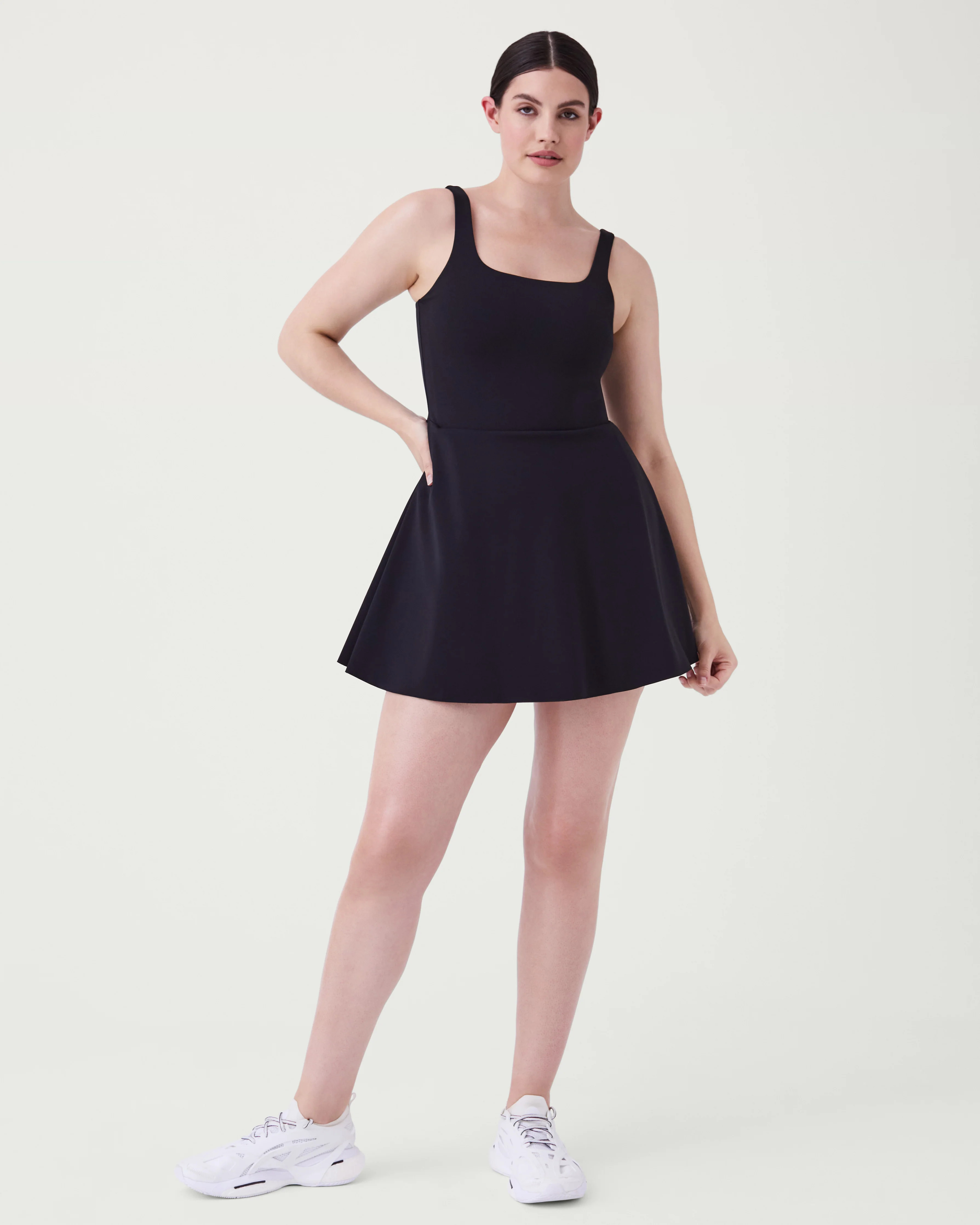 The Get Moving Square Neck Dress | Spanx