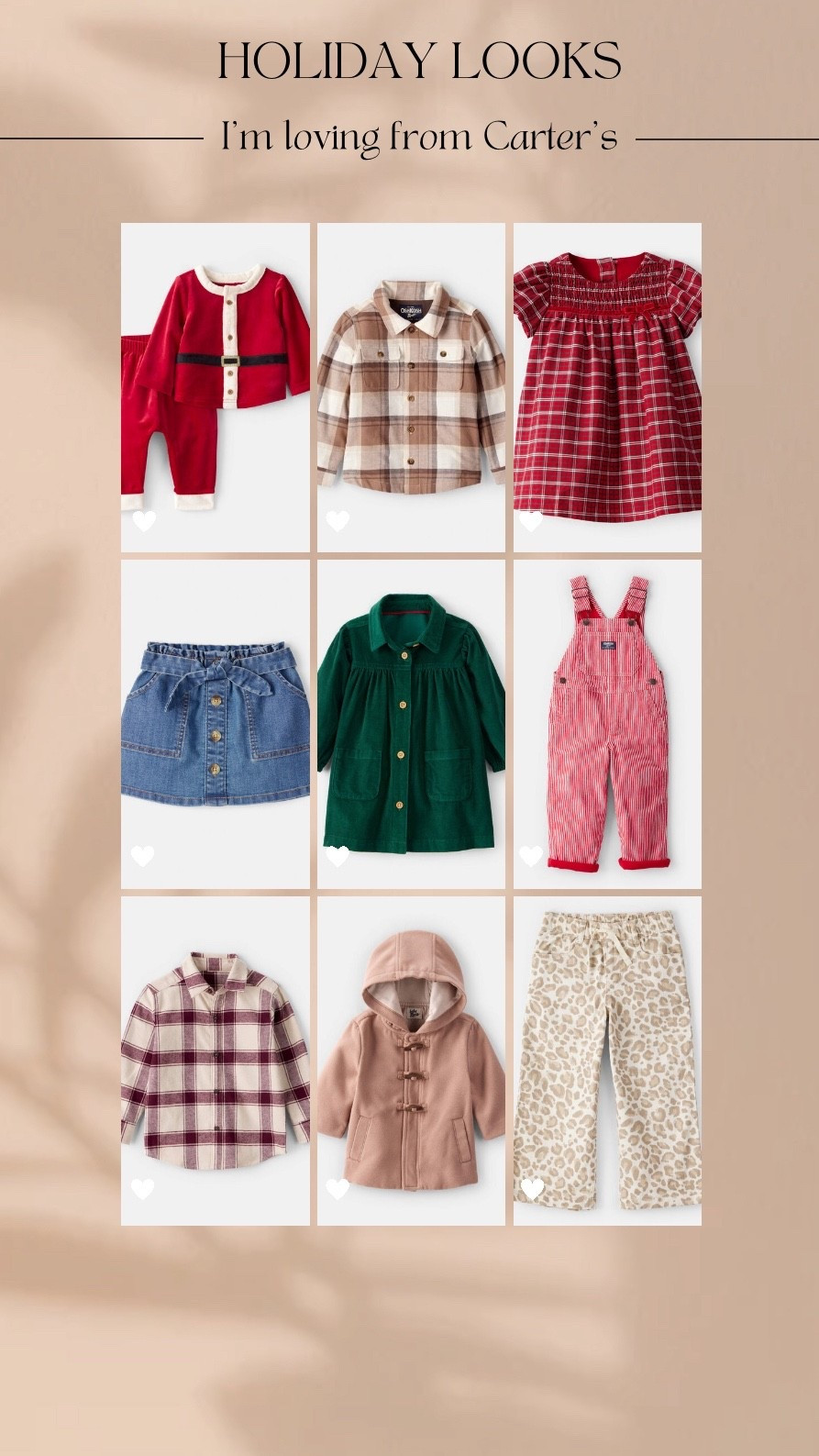 Holiday looks I'm loving for Elle from @carters! Everything is 50 - 60% off online and in-store for Black Friday, and you can shop all of these outfits on my LTK. #carters #ad



#LTKHoliday #LTKBaby