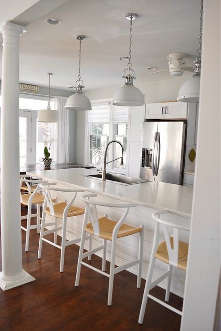  beach house got an upgrade with counter stools and kitchen chairs from @polyandbark. I knew when I had to find seating for 12 I wanted a look that was light, airy and coastal. 🌊 These were just the thing. 

#coastalliving #coastaldecor #beachhouse #beachhousedecor #surfsidebeachsc 

#LTKFind #LTKhome
