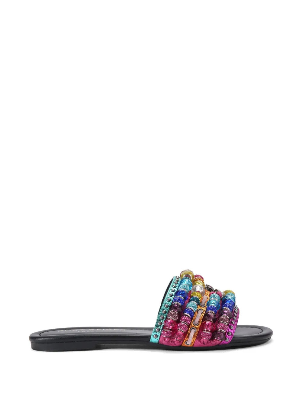 Kurt Geiger London Southbank beaded chain sandals - Black | Farfetch Global