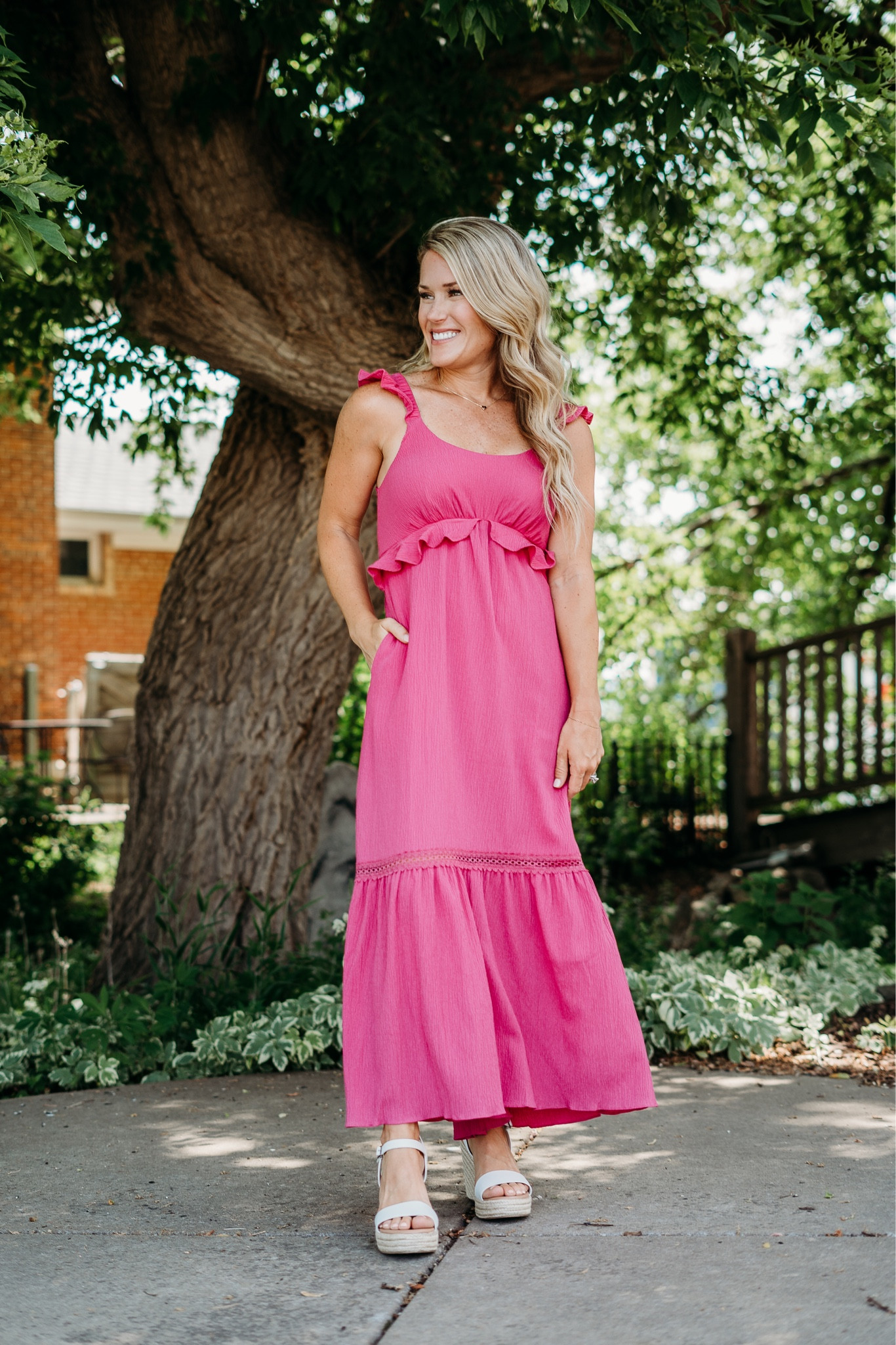 Pink dress maxi dress summer dress ruffle dress long dress 

#LTKSeasonal #LTKstyletip #LTKsalealert