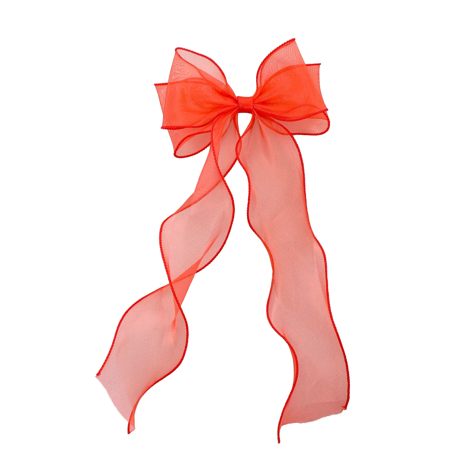 Holiday Time Sheer Red Hair Bow, 1 Piece | Walmart (US)