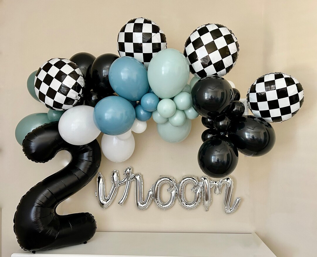 Race Car DIY Balloon Garland Kittwo Fast Birthdayrace Car Party Decorationsfast One Birthdayrace ... | Etsy (US)