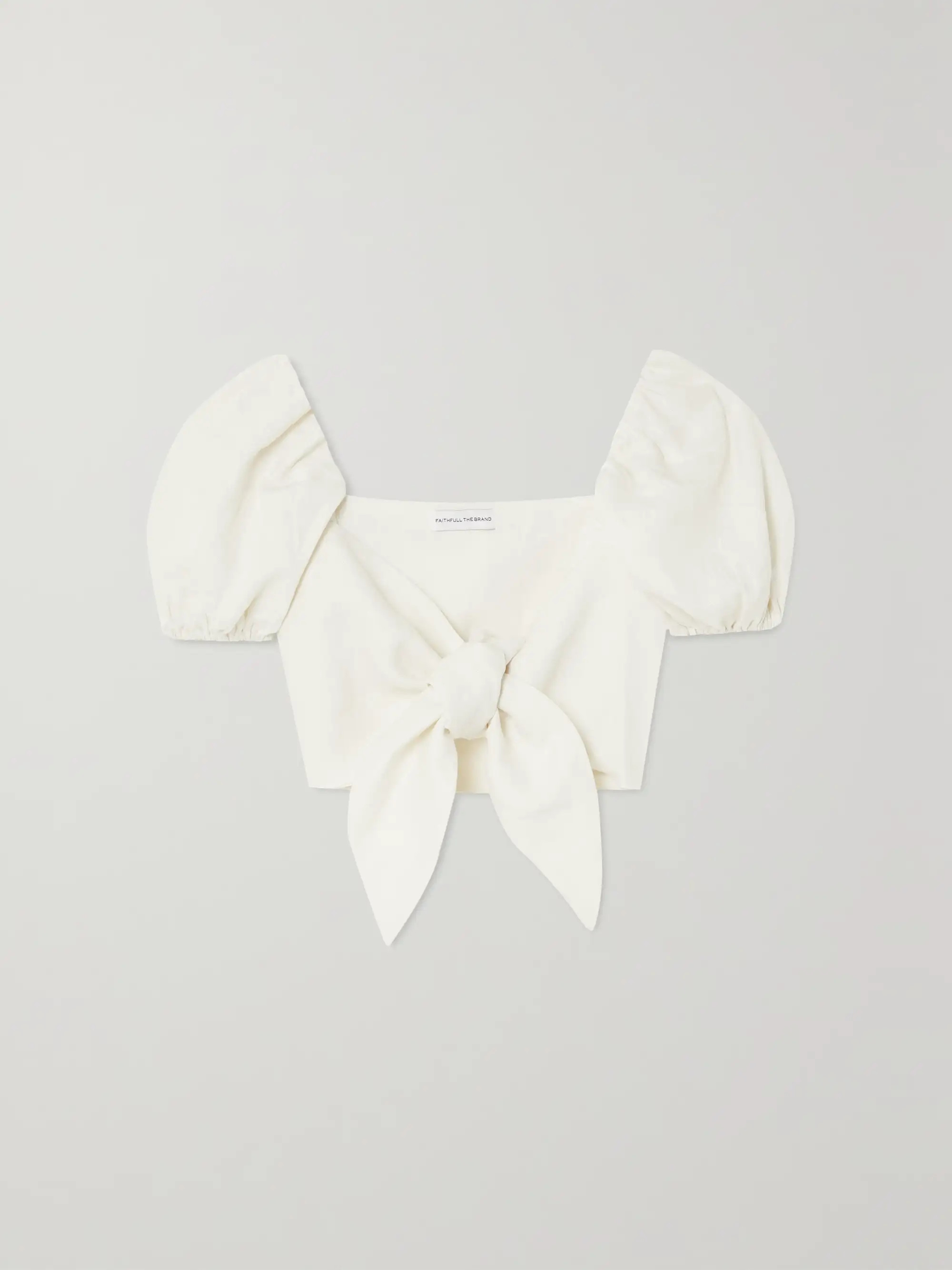 + NET SUSTAIN Eva cropped linen top | NET-A-PORTER (UK & EU)