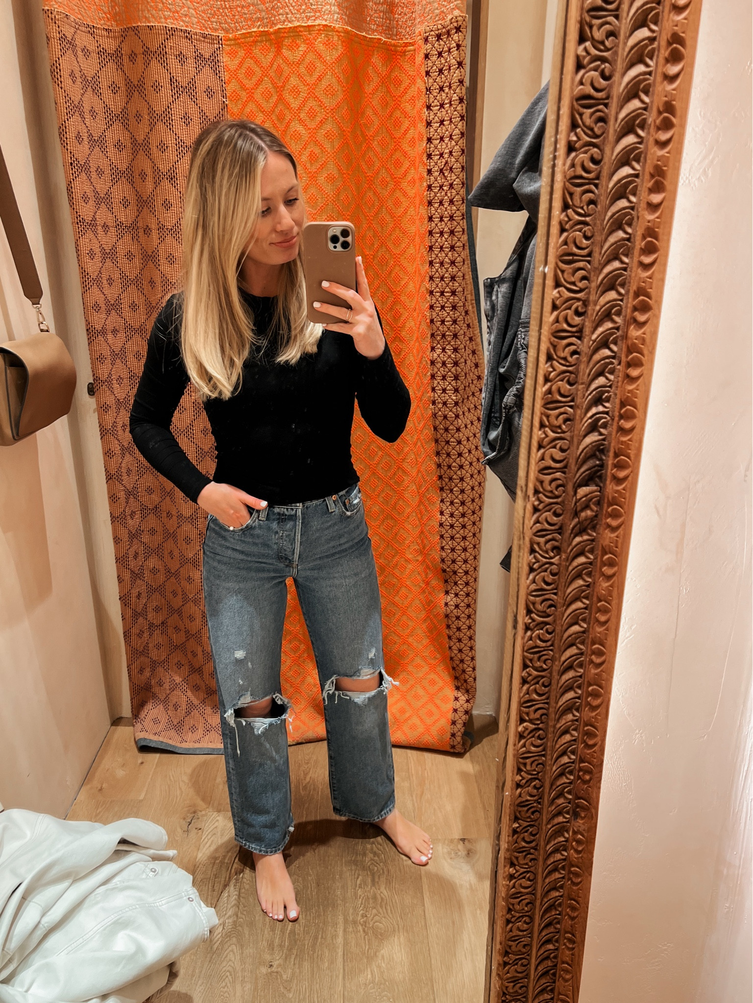 Tried on tons of expensive jeans at Nordstrom, Anthro, and Free People… and these Target Levi jeans were better than all of them! They are true to size. I have a 25

#LTKSeasonal #LTKfindsunder50 #LTKfindsunder100
