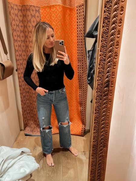 Tried on tons of expensive jeans at Nordstrom, Anthro, and Free People… and these Target Levi jeans were better than all of them! They are true to size. I have a 25

#LTKSeasonal #LTKfindsunder50 #LTKfindsunder100