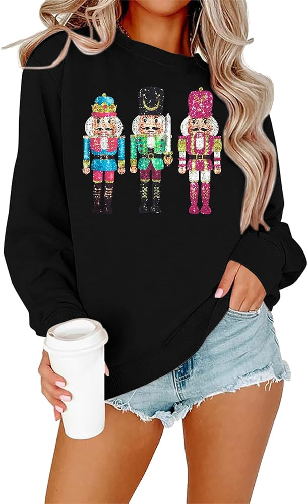 MOUSYA Christmas Nutcracker Sweatshirt Sugar Plum Fairy Shirt Xmas Shirt Funny Christmas Sweater | Amazon (US)