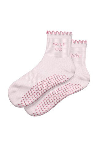 bala The Frilly Sock in Blush. | Revolve Clothing (Global)