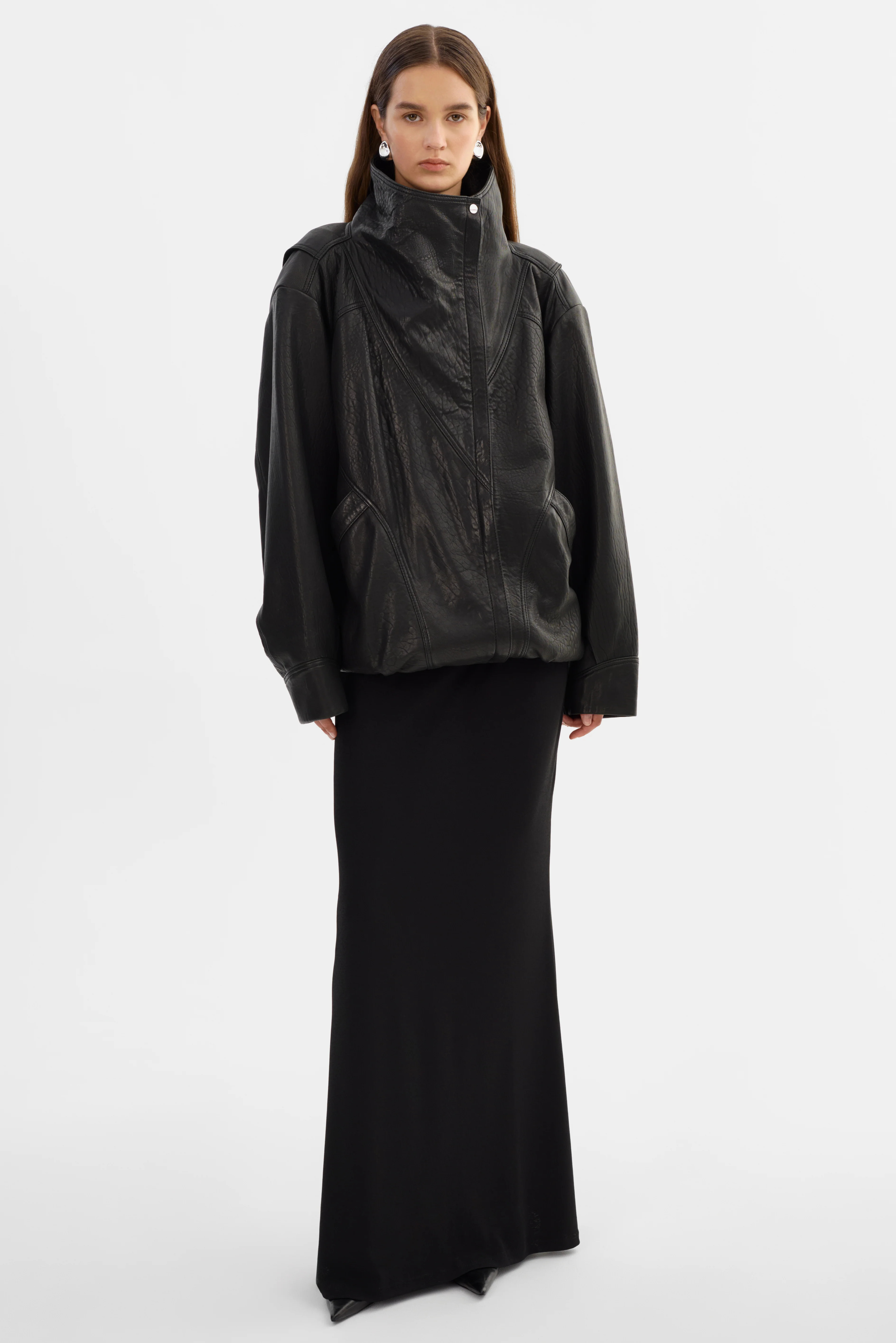 RONJA | Oversized Leather Jacket | LAMARQUE