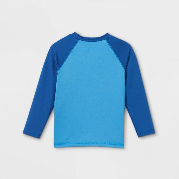 Toddler Boys' Long Sleeve Rash Guard - Cat & Jack™ Blue | Target