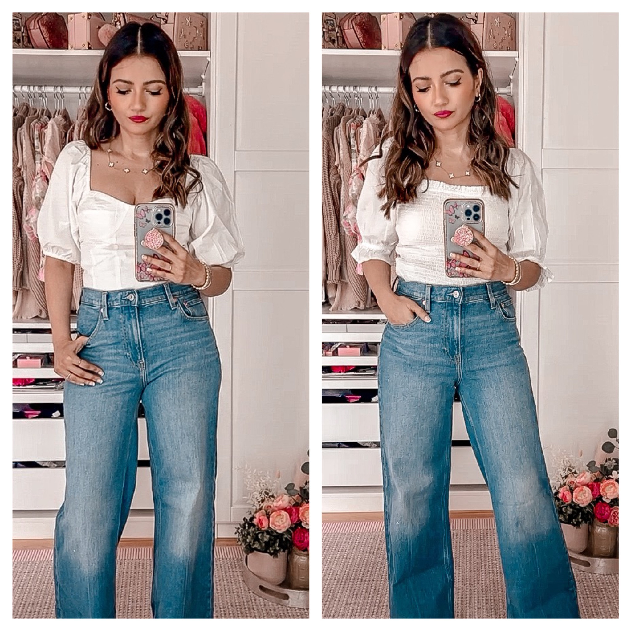 GAP puff sleeve sweetheart crop top GAP Puff Sleeve Smocked Peplum Top / High Rise Stride Jeans with Washwell 

Gifted from  @gap #gapcanada 

Spring prep at Gap
60% off markdowns, and 40% off plus extra 10% off regular price.

From now until January 28 you can save 40% off regular price styles with code TREAT with an extra 10% off regular price styles with code ADDIT. For sale items, you can use code SALE for an extra 60% off! Some restrictions may apply.

#LTKFind #LTKSale #LTKsalealert