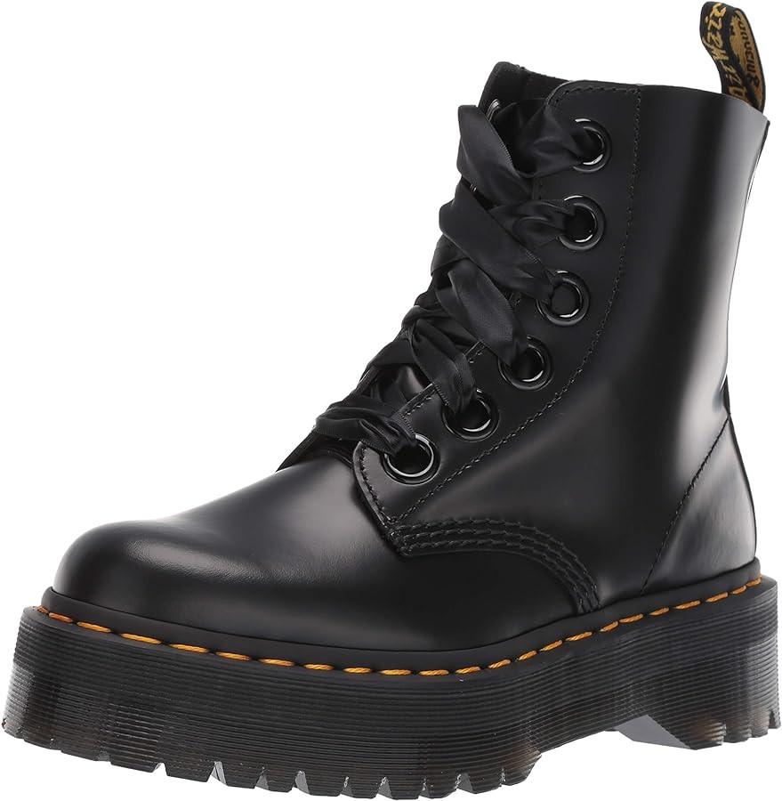 Dr. Martens Women's Molly Combat Boot | Amazon (US)