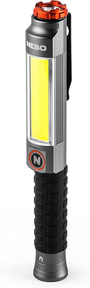NEBO Big Larry Work Light, 600 Lumen Flashlight with COB Work Light, Pocket Clip Magnetic Base fo... | Amazon (US)