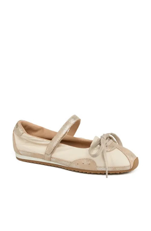 JSlides Footwear Pavia Mary Jane Sneaker in Sand at Nordstrom, Size 7 | Nordstrom