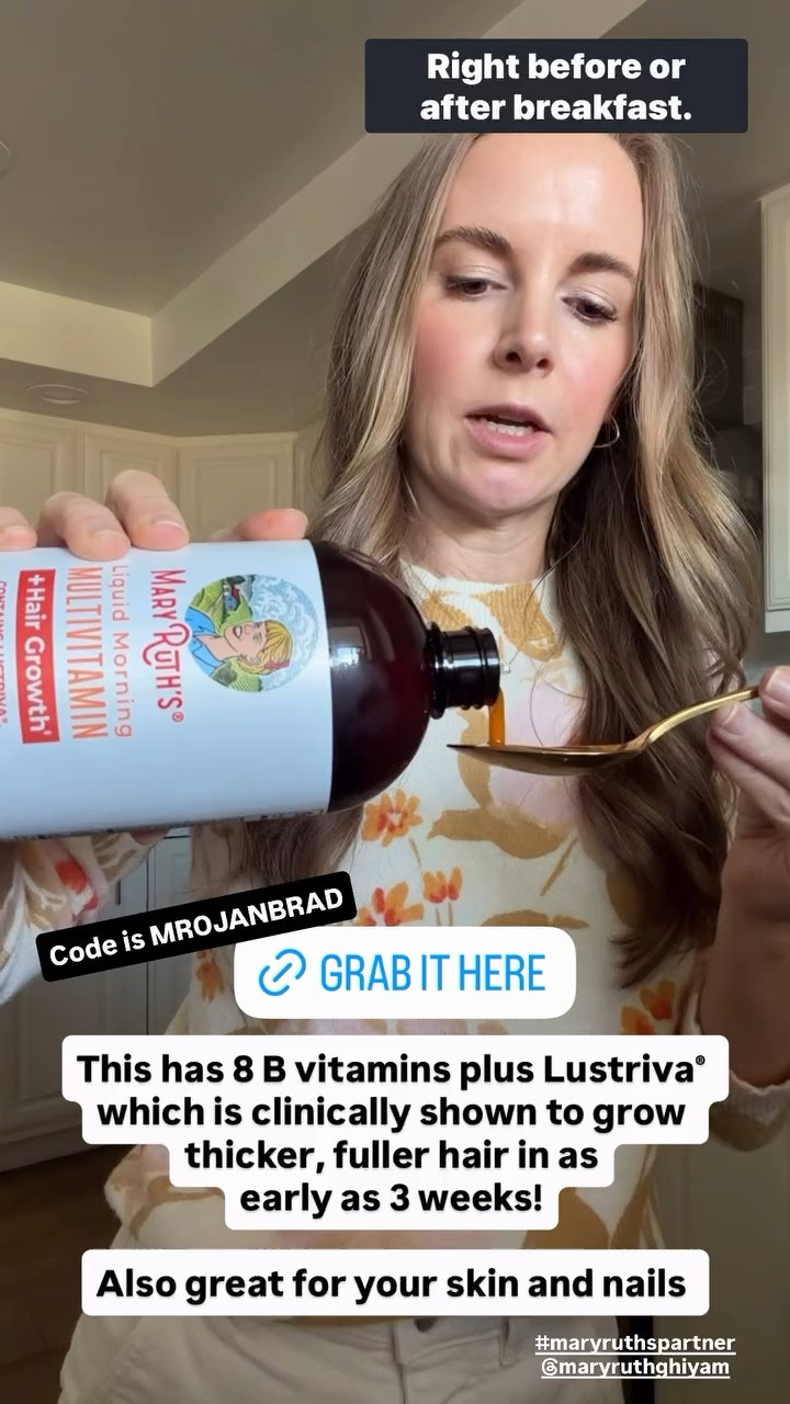 Code is MROJANBRAD for 20% off at Amazon #maryruthspartner @maryruthghiyam

This has been great for my hair, skin, and nails!

#LTKBeauty #LTKmorningroutine #LTKOver40